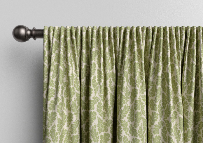 Land & Shore Oak Leaf, Green - Made to Measure Curtains - Image 9